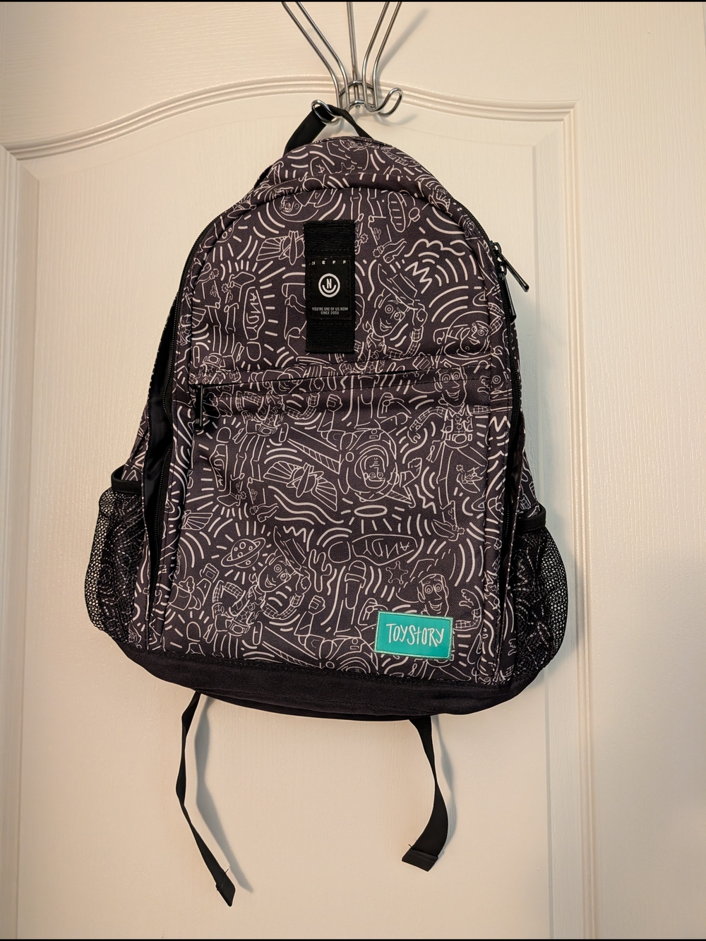 Neff Toy Story Backpack, Black & White
